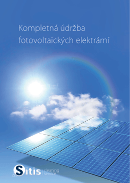 Kompletná údržba fotovoltaických elektrární