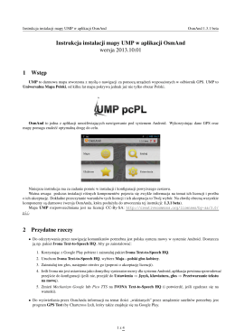 Instrukcja instalacji mapy UMP w aplikacji OsmAnd
