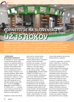 INSTORE 05/2014: Fornetti je na Slovensku už 15 rokov