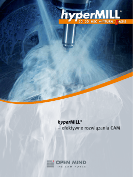 hyperMILL® – efektywne rozwiązania CAM