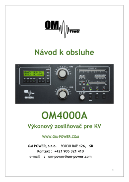 OM4000A - OM Power