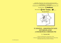 XV. rinofeSt – DeMonštračný kUrz SePtorinoPLaStiky a