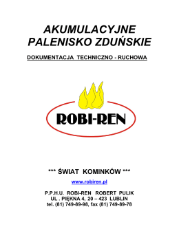 Pobierz dokumentację techniczno-ruchową (PDF) - Robi-Ren