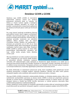 Detektor GI30N a GI30K