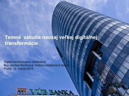 VÚB Banka – súčasť skupiny Intesa Sanpaolo