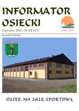 Czerwiec 2011, Nr 94 - Kociewska Gmina Osiek