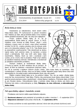 2014-11 - Gréckokatolícka Cirkev: farnosť Košice