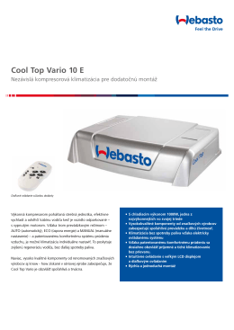 Katalógový list produktu Cool Top Vario 10 E (PDF, 2.2 MB)