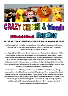 Crazy Chichi Show ponuka (PDF)