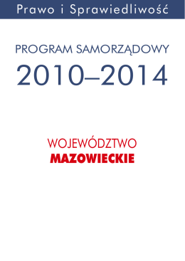 Program samorządowy dla województwa mazowieckiego