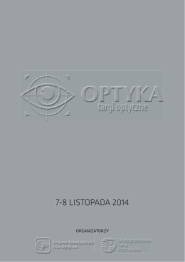 logotyp - Targi OPTYKA 2014 - Międzynarodowe Targi Poznańskie