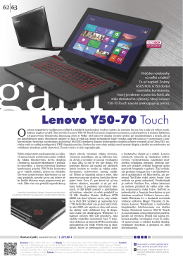 Lenovo Y50-70 Touch