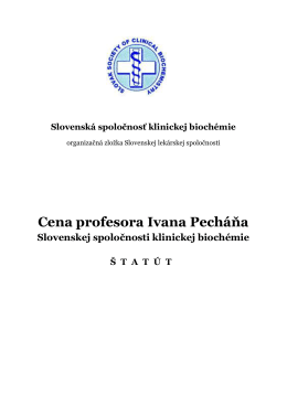 Cena profesora Ivana Pecháňa