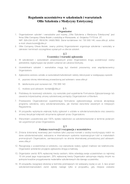 Regulamin Konkursu - Fundusz `TRATWA` Szczecinek