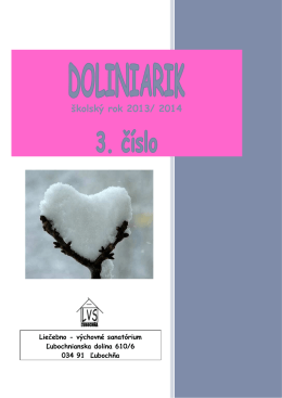 3.číslo Doliniarik _13-14 - Liečebno