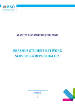 erasmus student network slovenská republika oz