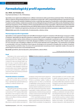 Farmakologický profil agomelatínu