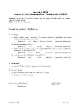 Uznesenie a zápisnica z 20.03.2014 (.pdf)