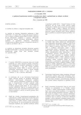 Nariadenie Komisie (EÚ) č. 1158/2010 z 9. decembra 2010 o