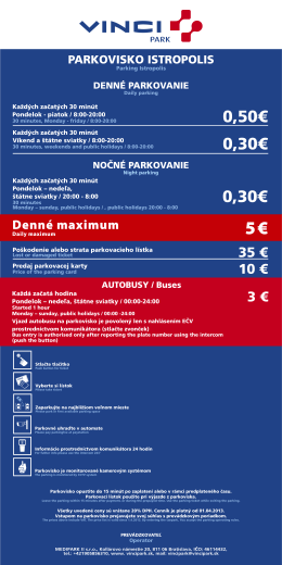 cenník pre parking Istropolis (PDF, 52kb)