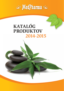KATALÓG PRODUKTOV 2014-2015