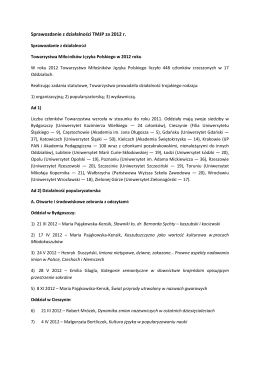 tematy na ustny egzamin maturalny z języka polskiego w roku 2013