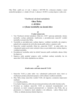 Všeobecné záväzné nariadenie Obce Štrba č. 45/2014 o výkone
