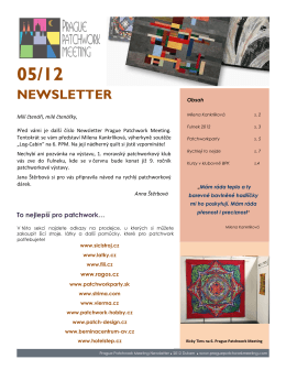 PPM Newsletter - Květen 2012