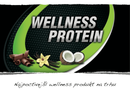 Wellness Protein prezentácia v PDF na stiahnutie