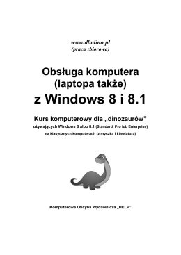 Obsługa komputera (laptopa też) z Windows 8 i
