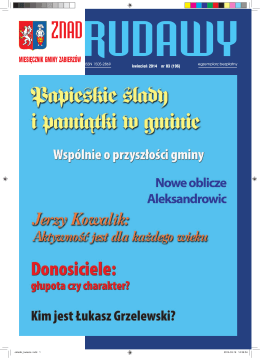 kwiecień 2014 nr 03 (196) - Miesięcznik Znad Rudawy
