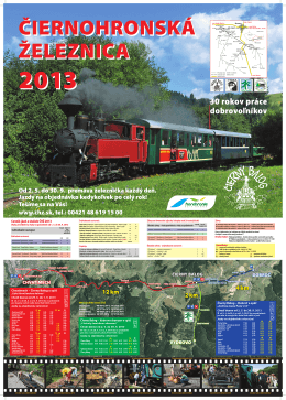Čiernohronska železnička 2013