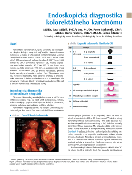 Endoskopická diagnostika kolorektálneho karcinómu