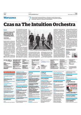 Czas na The Intuition Orchestra