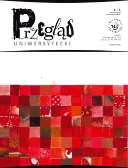 ISSN 1427-4736 - Przegląd Uniwersytecki