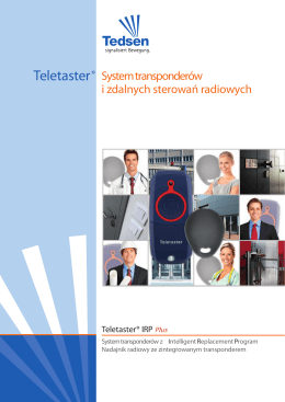 Teletaster® System transponderów i zdalnych sterowań
