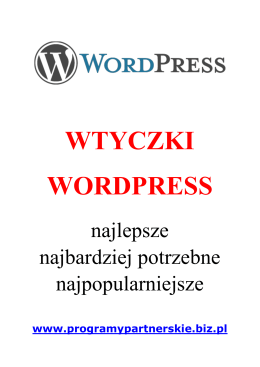 Wtyczki WordPress - Programy partnerskie i ebiznes