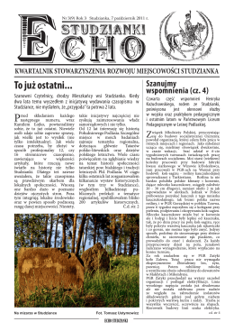 Echo Studzianki nr 9/2011