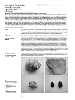 FUMA III: Mineralogická charakteristika stavebných