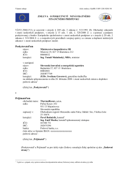 Zmluva o NFP_31SP-1201_VZ_ThermalKesov,_s.r.o.