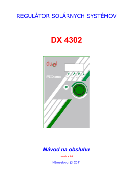 DX 4302 Návod na obsluhu