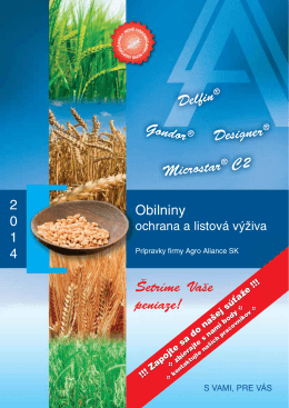 Obilniny - Agro Aliance sro