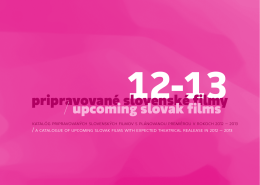 Pripravované slovenské filmy 12