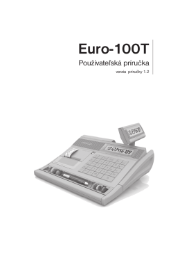 Manuál pre pokladnicu EURO 100T