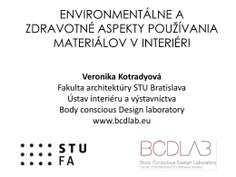 Prezentácia na seminári BEFFA 2014 v Bratislave