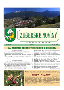 Zuberské noviny 4/2010 Formát PDF