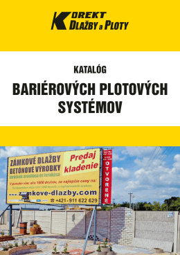 BARIÉROVÝCH PLOTOVÝCH SYSTÉMOV