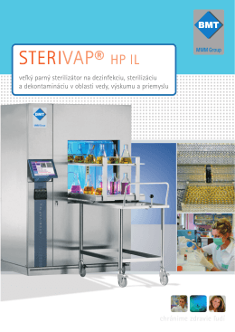 STERIVAP® HP IL - BMT Medical Technology sro