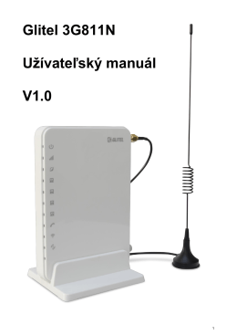 Glitel 3G811N Užívateľský manuál V1.0