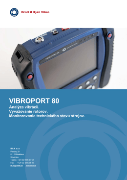 Údajový list VIBROPORT 80